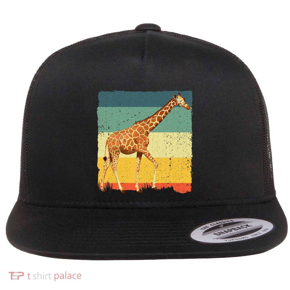 Giraffe Design For Giraffe Okapi Lover Flatbill Hat