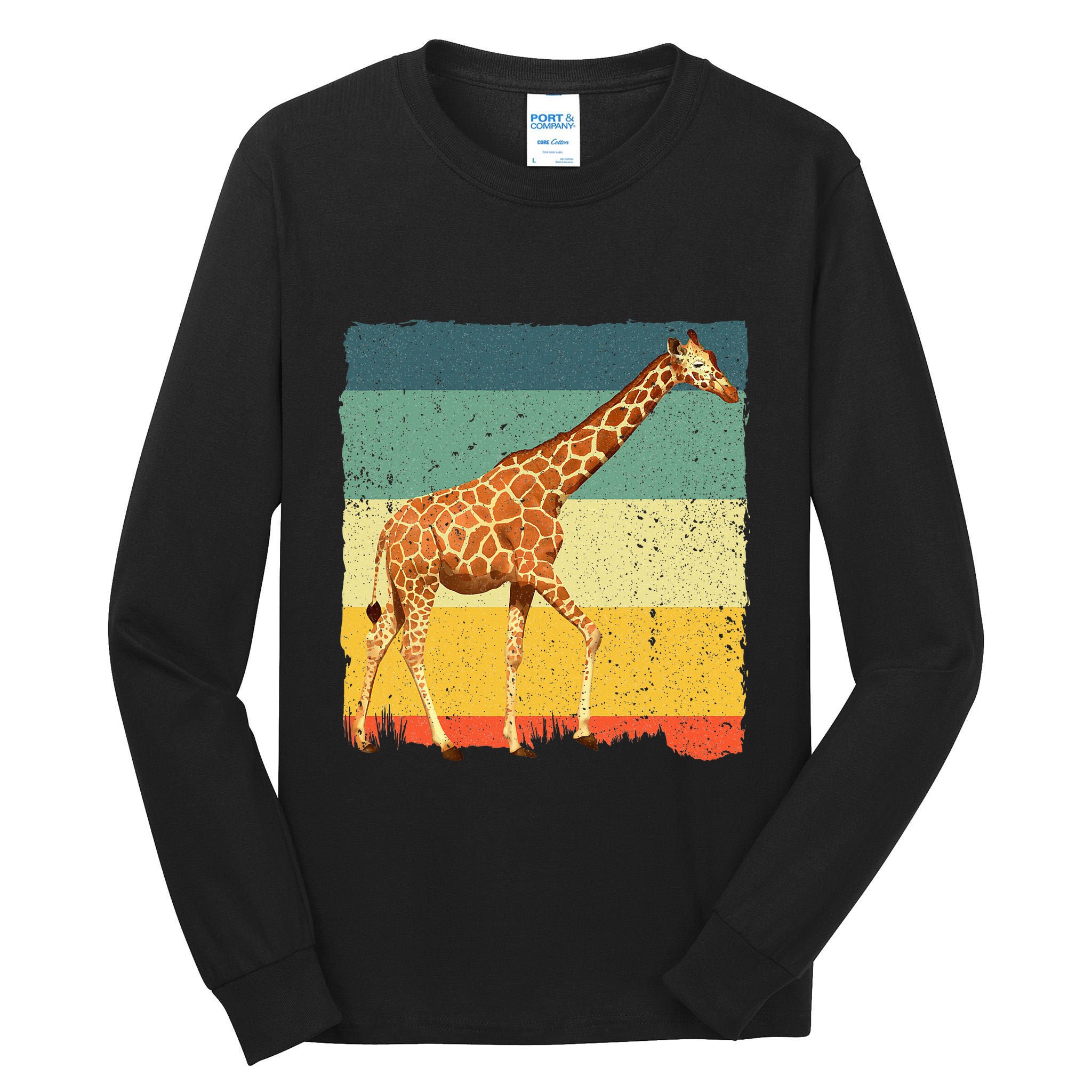 Giraffe Design For Giraffe Okapi Lover Tall Long Sleeve T-Shirt