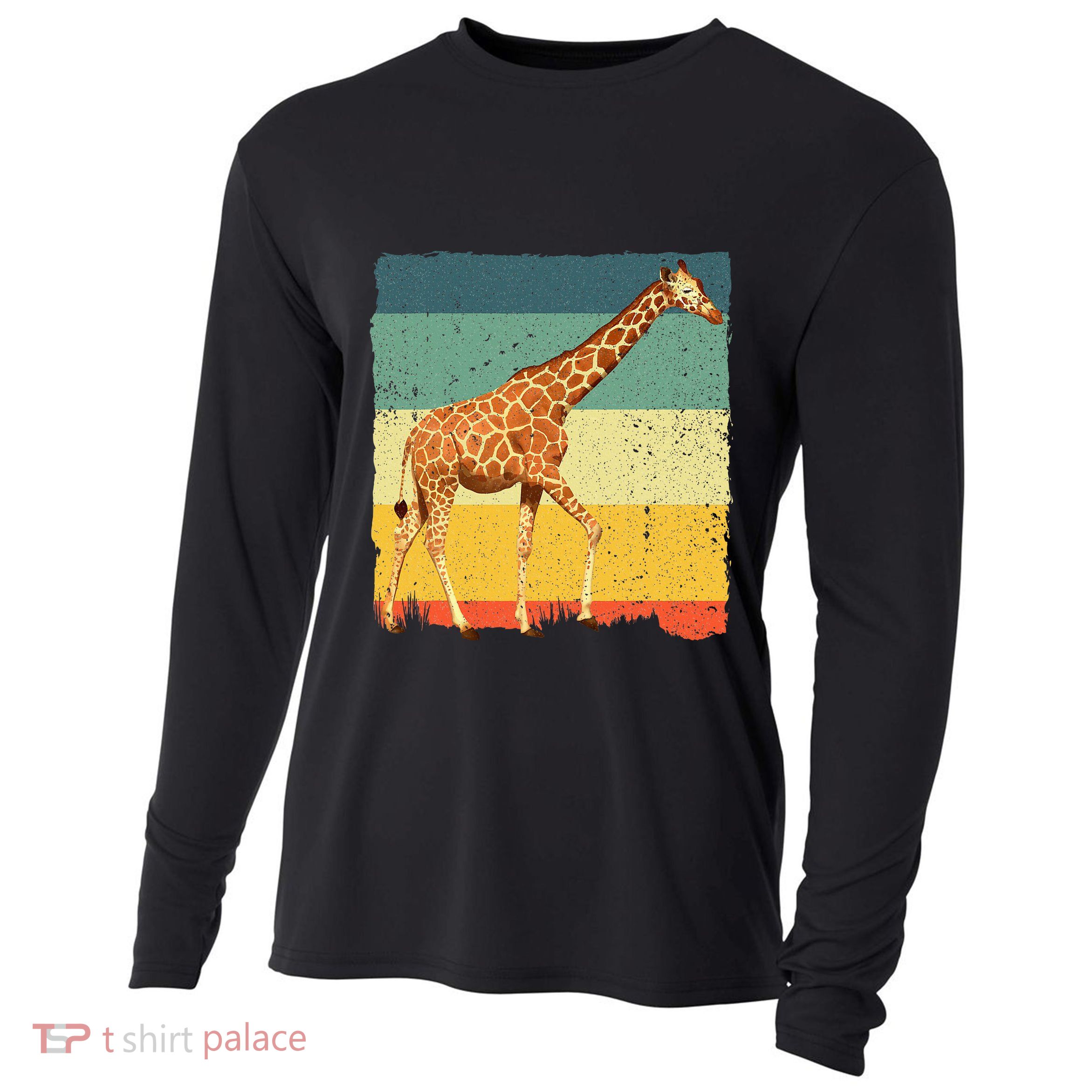 Giraffe Design For Giraffe Okapi Lover Cooling Performance Long Sleeve Crew