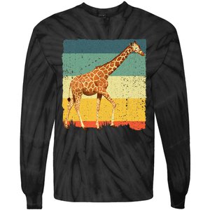 Giraffe Design For Giraffe Okapi Lover Tie-Dye Long Sleeve Shirt