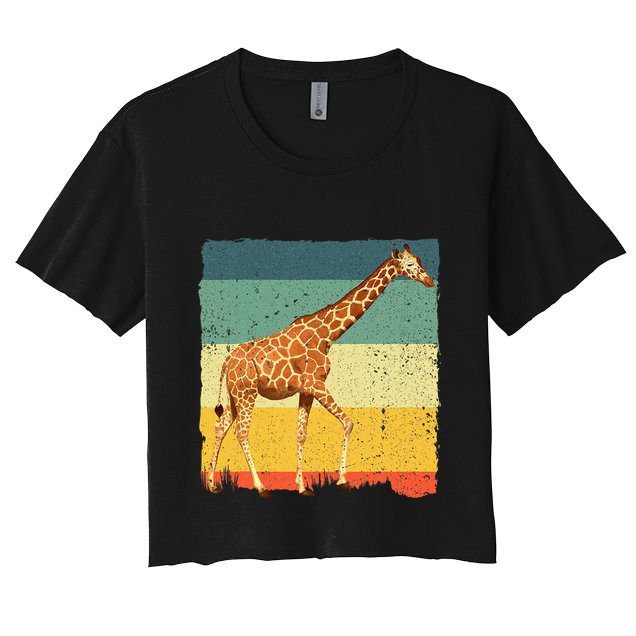 Giraffe Design For Giraffe Okapi Lover Crop Top