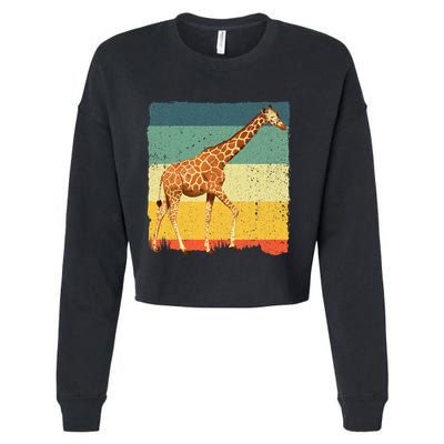 Giraffe Design For Giraffe Okapi Lover Cropped Pullover Crew
