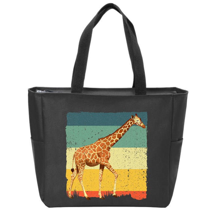 Giraffe Design For Giraffe Okapi Lover Zip Tote Bag