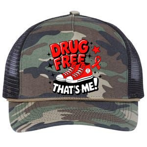 Groovy Dru.G Free Red Ribbon Week ThatS Me Awareness Chucks Retro Rope Trucker Hat Cap