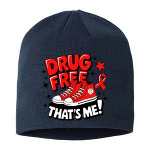 Groovy Dru.G Free Red Ribbon Week ThatS Me Awareness Chucks Sustainable Beanie