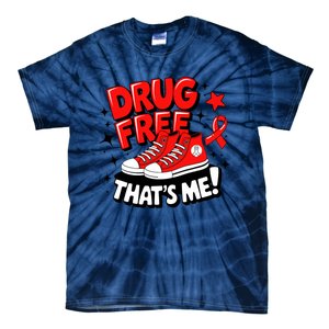 Groovy Dru.G Free Red Ribbon Week ThatS Me Awareness Chucks Tie-Dye T-Shirt