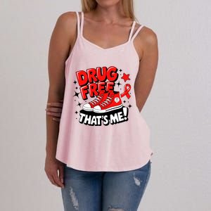 Groovy Dru.G Free Red Ribbon Week ThatS Me Awareness Chucks Women's Strappy Tank