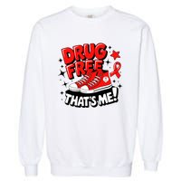 Groovy Dru.G Free Red Ribbon Week ThatS Me Awareness Chucks Garment-Dyed Sweatshirt