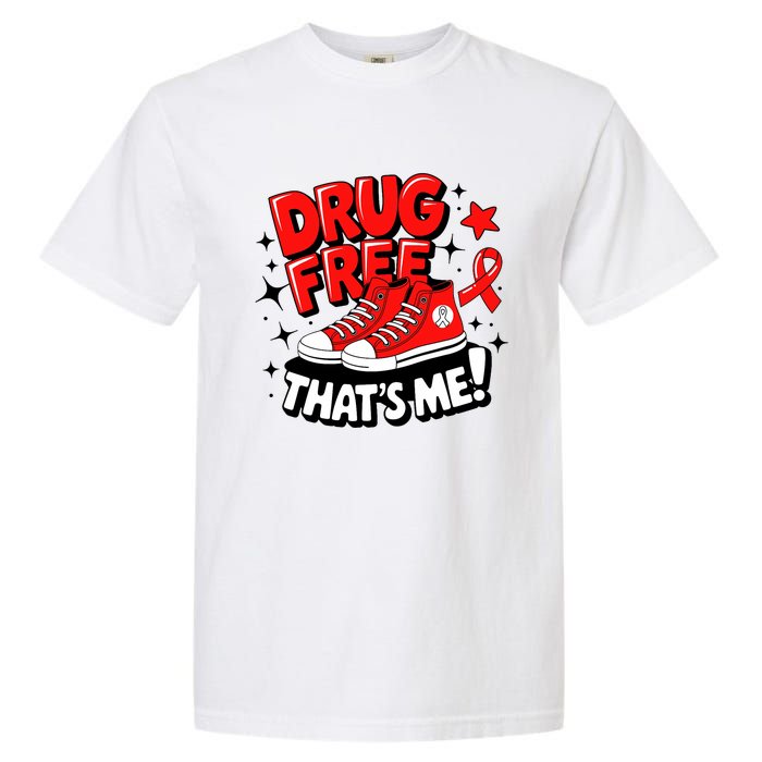 Groovy Dru.G Free Red Ribbon Week ThatS Me Awareness Chucks Garment-Dyed Heavyweight T-Shirt