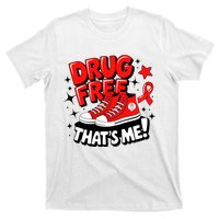 Groovy Dru.G Free Red Ribbon Week ThatS Me Awareness Chucks T-Shirt