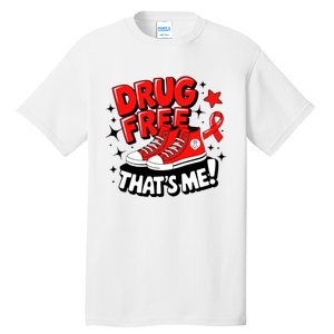 Groovy Dru.G Free Red Ribbon Week ThatS Me Awareness Chucks Tall T-Shirt