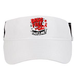 Groovy Dru.G Free Red Ribbon Week ThatS Me Awareness Chucks Adult Drive Performance Visor