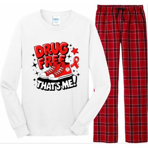 Groovy Dru.G Free Red Ribbon Week ThatS Me Awareness Chucks Long Sleeve Pajama Set