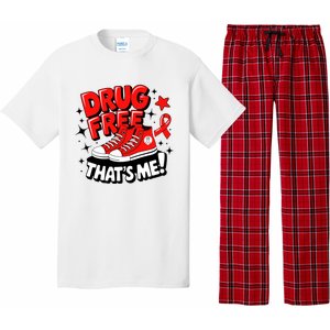 Groovy Dru.G Free Red Ribbon Week ThatS Me Awareness Chucks Pajama Set