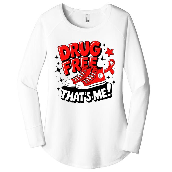 Groovy Dru.G Free Red Ribbon Week ThatS Me Awareness Chucks Women's Perfect Tri Tunic Long Sleeve Shirt