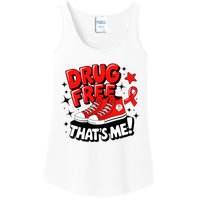 Groovy Dru.G Free Red Ribbon Week ThatS Me Awareness Chucks Ladies Essential Tank