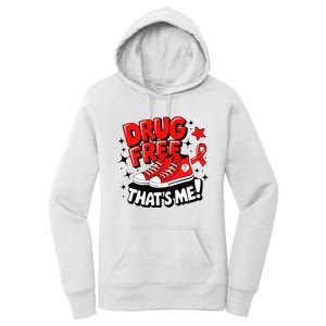 Groovy Dru.G Free Red Ribbon Week ThatS Me Awareness Chucks Women's Pullover Hoodie