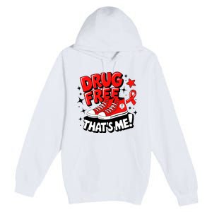 Groovy Dru.G Free Red Ribbon Week ThatS Me Awareness Chucks Premium Pullover Hoodie