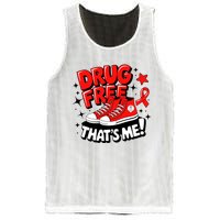 Groovy Dru.G Free Red Ribbon Week ThatS Me Awareness Chucks Mesh Reversible Basketball Jersey Tank