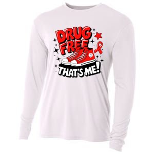 Groovy Dru.G Free Red Ribbon Week ThatS Me Awareness Chucks Cooling Performance Long Sleeve Crew