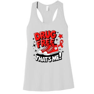 Groovy Dru.G Free Red Ribbon Week ThatS Me Awareness Chucks Women's Racerback Tank