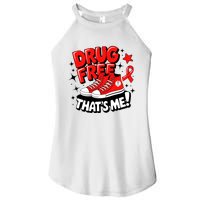 Groovy Dru.G Free Red Ribbon Week ThatS Me Awareness Chucks Women's Perfect Tri Rocker Tank