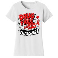 Groovy Dru.G Free Red Ribbon Week ThatS Me Awareness Chucks Women's T-Shirt