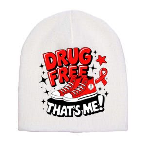 Groovy Dru.G Free Red Ribbon Week ThatS Me Awareness Chucks Short Acrylic Beanie