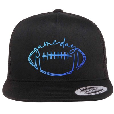 Game Day Football Game Day Vibes Football Lover Gift Flatbill Hat