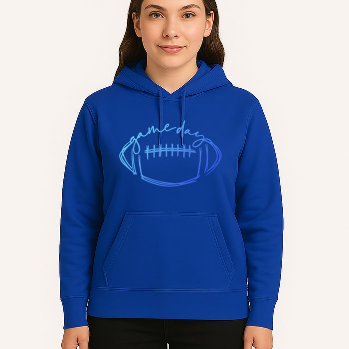 Game Day Football Game Day Vibes Football Lover Gift Hoodie