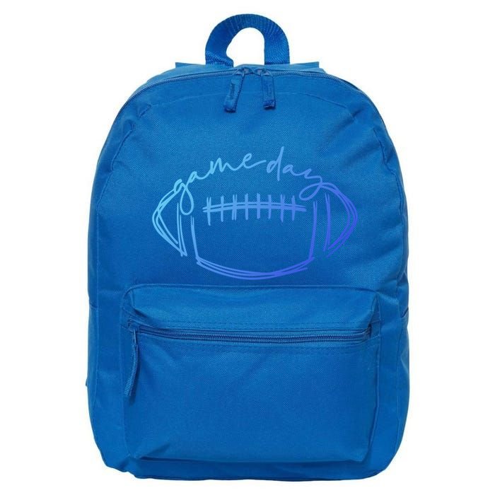 Game Day Football Game Day Vibes Football Lover Gift 16 in Basic Backpack