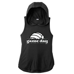 Game Day Funny Team Sports Volleyball Mom Dad Coach Ladies PosiCharge Tri-Blend Wicking Draft Hoodie Tank