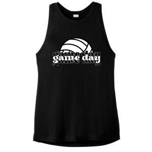 Game Day Funny Team Sports Volleyball Mom Dad Coach Ladies PosiCharge Tri-Blend Wicking Tank