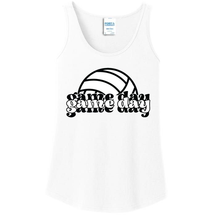 Game Day Funny Team Sports Volleyball Mom Dad Coach Ladies Essential Tank