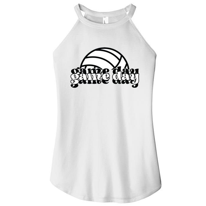 Game Day Funny Team Sports Volleyball Mom Dad Coach Women's Perfect Tri Rocker Tank