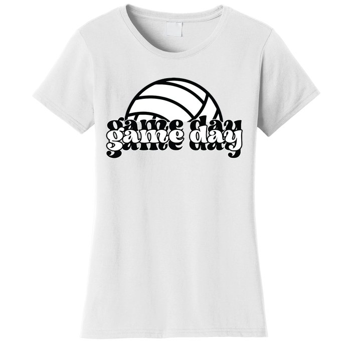 Game Day Funny Team Sports Volleyball Mom Dad Coach Women's T-Shirt