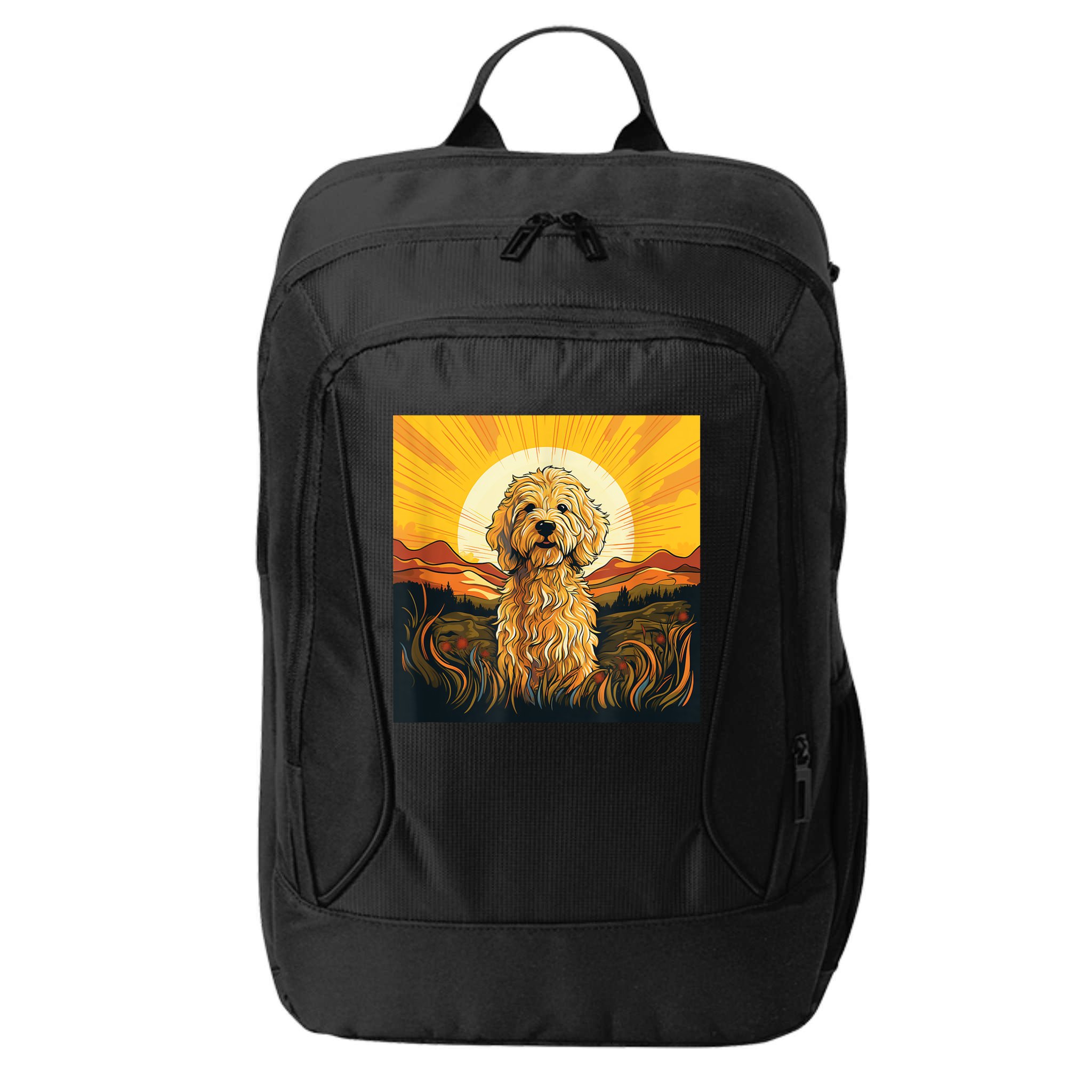 Goldendoodle Dood Funny Doodle Dog Golden Doodle City Backpack