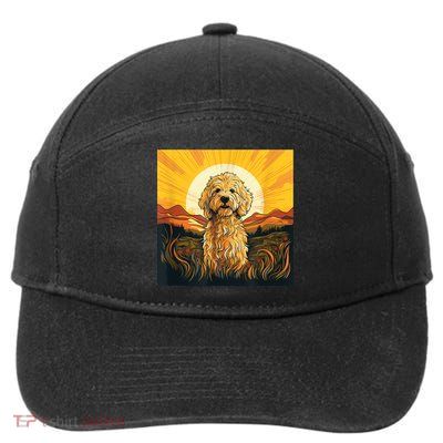 Goldendoodle Dood Funny Doodle Dog Golden Doodle 7-Panel Snapback Hat
