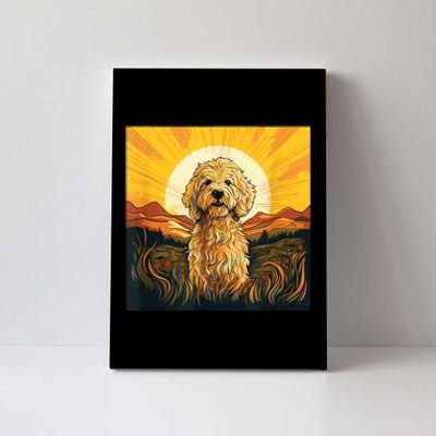 Goldendoodle Dood Funny Doodle Dog Golden Doodle Canvas