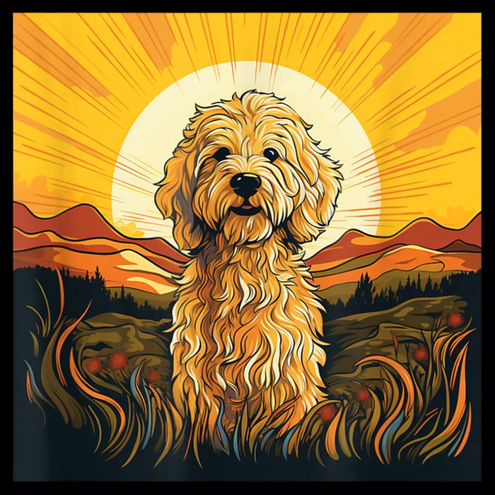 Goldendoodle Dood Funny Doodle Dog Golden Doodle Bucket Hat