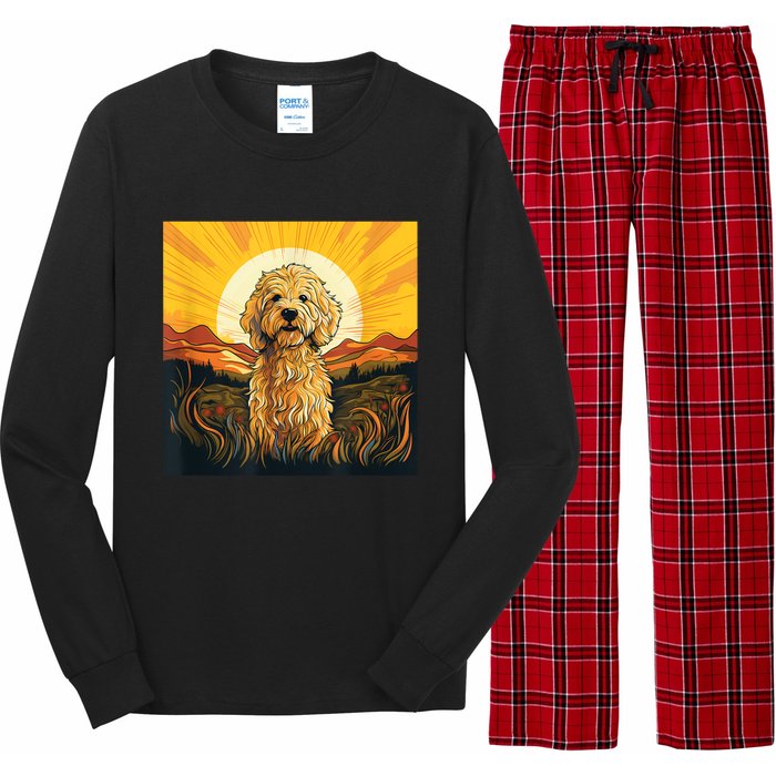 Goldendoodle Dood Funny Doodle Dog Golden Doodle Long Sleeve Pajama Set