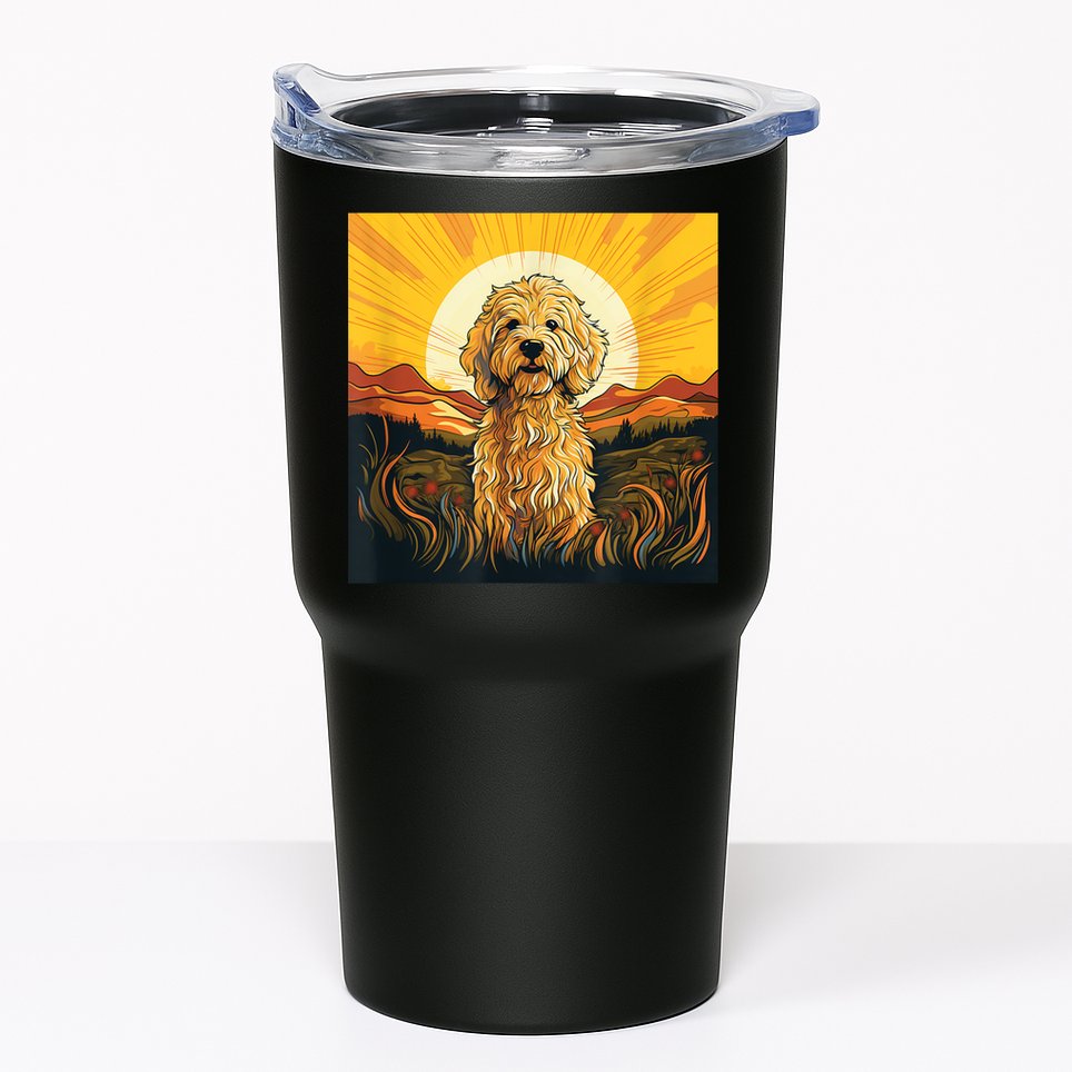 Goldendoodle Dood Funny Doodle Dog Golden Doodle Tumbler