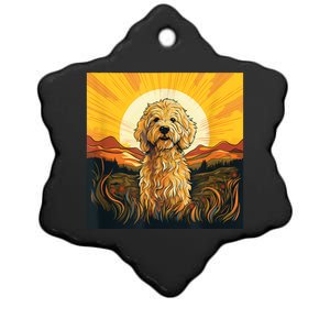 Goldendoodle Dood Funny Doodle Dog Golden Doodle Ceramic Star Ornament