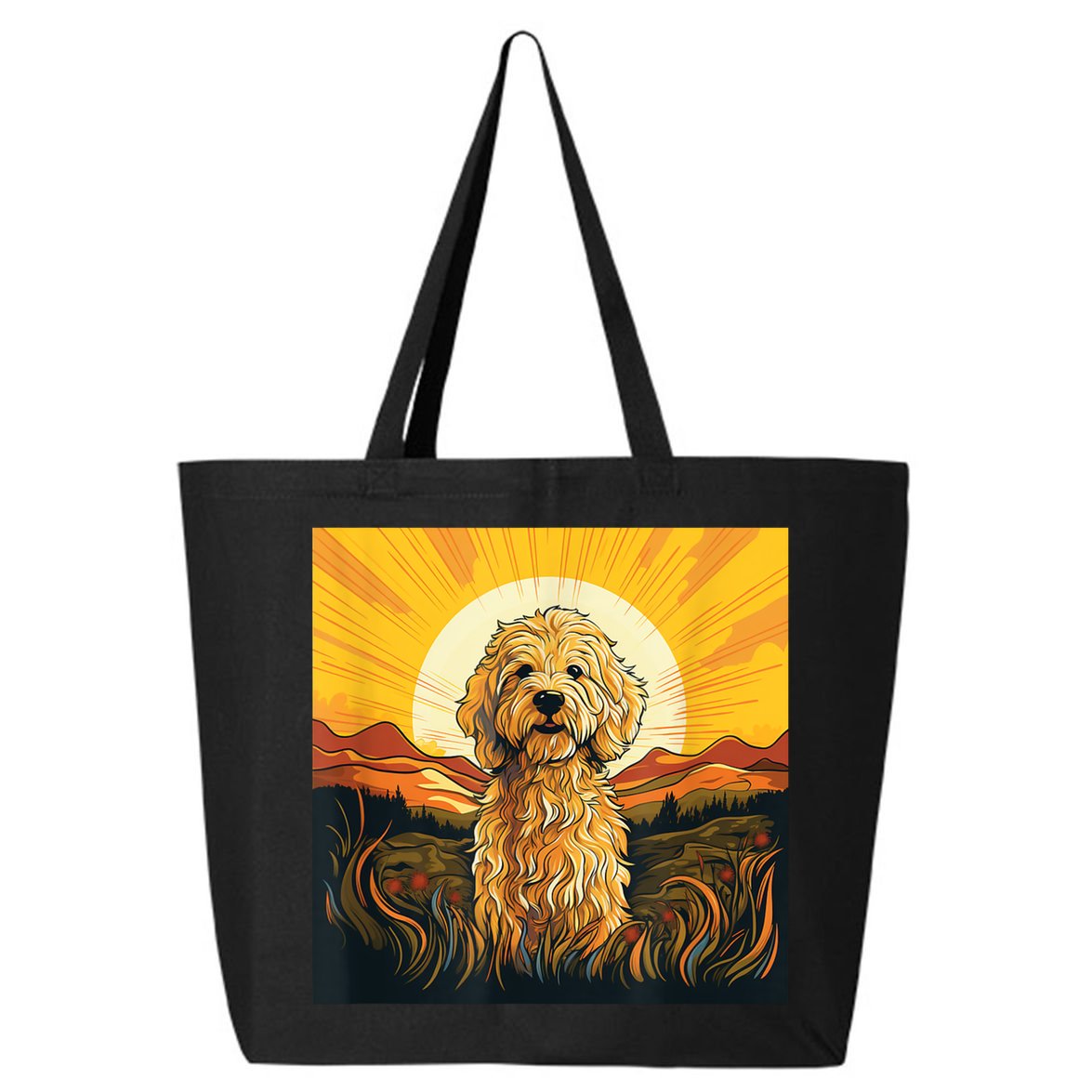 Goldendoodle Dood Funny Doodle Dog Golden Doodle 25L Jumbo Tote