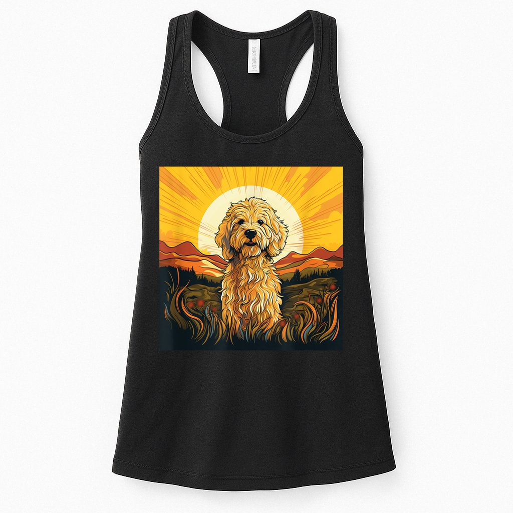 Goldendoodle Dood Funny Doodle Dog Golden Doodle Womens Tank Top