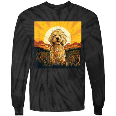 Goldendoodle Dood Funny Doodle Dog Golden Doodle Tie-Dye Long Sleeve Shirt