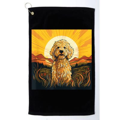 Goldendoodle Dood Funny Doodle Dog Golden Doodle Golf Towel