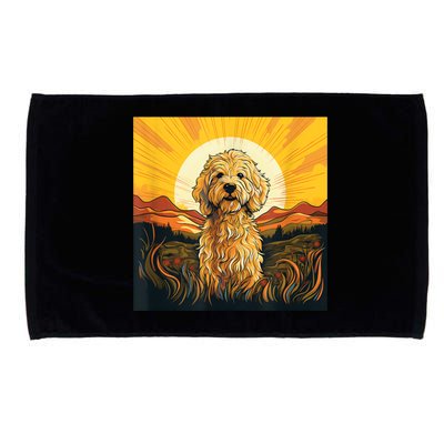 Goldendoodle Dood Funny Doodle Dog Golden Doodle Microfiber Hand Towel