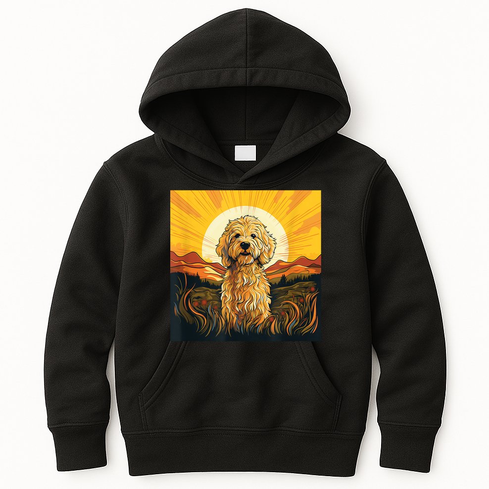 Goldendoodle Dood Funny Doodle Dog Golden Doodle Kids Hoodie