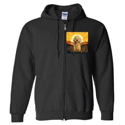 Goldendoodle Dood Funny Doodle Dog Golden Doodle Full Zip Hoodie